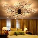Modern LED Ceiling Lamp Nordic Tree Branch Iron Ceiling Lights Living Room Bedroom Chandeliers Ceiling Home Decor Light Fixtures Hotel Clubhouse Decoration Lighting(15-Lamp 110cm)