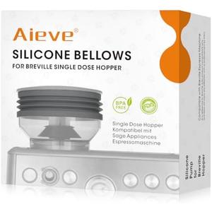 AIEVE Silicone Bellow Compatible for Breville Barista Express, Single Dose Hopper for Breville Espresso Machine,Gray