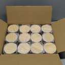 SHOWIN 14 OZ Thick Candle Jars for Making Candles 12 Pcs, 3 Wick Empty Jars with Wood Lids for Candle Making, Sample Container, Frosted Green