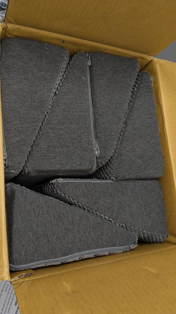 Update 40D Small Dog Steps/Stairs for Staircase, Foam Dog Pet Ramps for Small Dogs, Non-Slip Pet Ramps for Stairs Inside House, Stair Ramp for Injured Dogs Cats with Anti-Slip Strip, 6 Pack