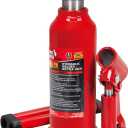 BIG RED T90403B Torin Hydraulic Welded Bottle Jack, 4 Ton (8,000 lb) Capacity, Red