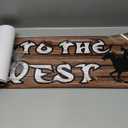 Blulu Western Party Decorations Cowboy Themed Banner Supplies Western Backdrop Photo Booth Wall Party Decor