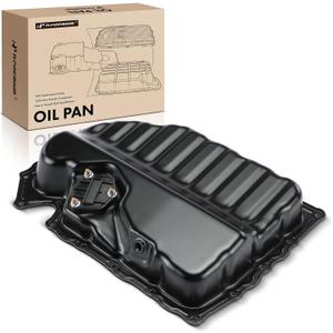 A-Premium Lower Engine Oil Pan Sump with Drain Plug Compatible with Volkswagen Jetta, Passat, Passat CC, Golf, Tiguan, Beetle, CC, Eos & Audi A3, A3 Quattro, Q3, Q3 Quattro, TT, TT Quattro, 1.8L 2.0L