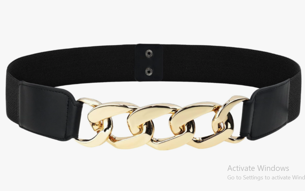 BAOKELAN Wide Elastic Belts Stretchy Cinch Waist Belt for Women Dresses