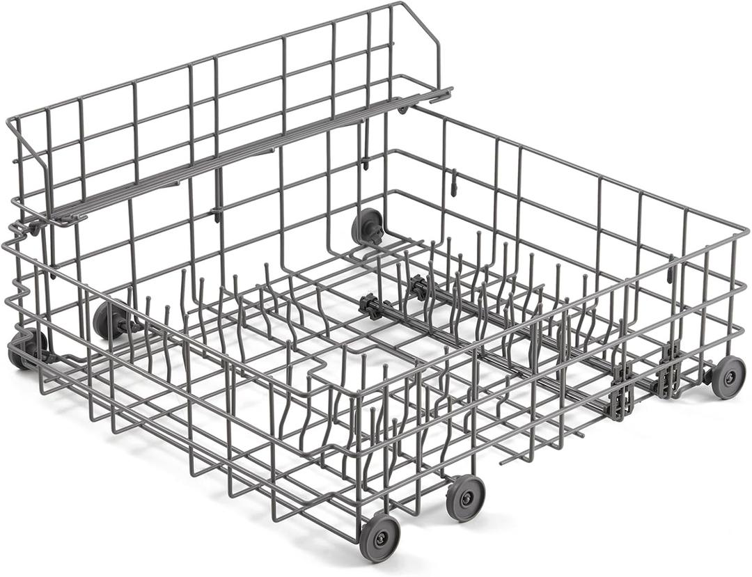 W10139223 Dishwasher Lower Rack Replacement Parts for Whirlpool Maytag Dishwasher Rack Lower Basket Shelf Jenn-air Amana MDBD820AWW MDB6650AWW JDB8910AWS Bottom Dishrack Basket Assembly 1 Pack