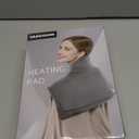 VAAGHANM Heating Pad: Electric Heat Pad for Neck & Shoulders & Back - Weighted Instant Heating Pads-6 Heat Options & 6 Auto Timer Mode- Gifts for Mom Women-Grey