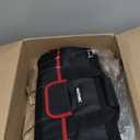 HAUTMEC 3-Piece Large Tool Bag Set (12 / 18 / 24), Heavy-Duty 1680D Wide Mouth Tool Bag with Metal Frame, Foldable Tool Tote Bag with Non-Slip Base, Double Zippers & Padded Shoulder Strap  HT0297