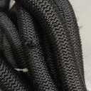 Flexi Hose Lightweight Expandable Garden Hose, 50FT - Retractable Garden Hose, Water Hose - No-Kink Flexibility, 3/4 Inch Solid Brass Fittings and Double Latex Core (Black)