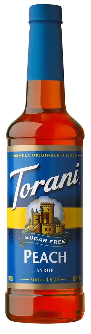 Torani Sugar Free Syrup, Peach, 25.4 Ounce, 05/01/2026