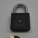 Gate Padlock Combination Padlock: Fingerprint Phone App Locker Lock eLinkSmart - Keyless Padlock Outdoor Waterproof Heavy Duty 1CM Shackle Support iOS Watch