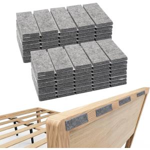 2 x Wall Protector from Furniture, 80 PCS Headboard Stoppers for Wall, Self Adhesive Furniture Pads Protect The Wall from Banging, Suitable for Bedside, Cabinet, Chair Legs, Sofa