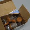 PISAO 24 Pcs Chair Leg Floor Protectors, Silicone Chair Leg Protectors Caps Covers for Hardwood Floors, Furniture Pads Sliders with Wrapped Felt Bottom Medium (Fit:0.76"-1.18")