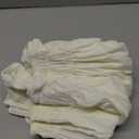 Biscaynebay Wrap Around Bed Skirts with Split Corners for Queen Beds 17" Drop, Ivory Elastic Dust Ruffles Adjustable Easy Fit Wrinkle & Fade Resistant Silky Luxurious Fabric Machine Washable