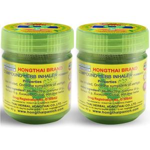 HONG THAI Compound Thai Herb Inhalant 10g Pack of 2 HONG THAI Compound Thai Herb Inhalant 10g Pack of 2