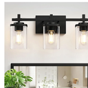 3-Lights Bathroom Vanity Light Fixtures, Modern Black Vanity Lights Over Mirror with Clear Glass Shade for Bathroom, Wall Mounted Lamp for Bedroom Hallway Living Room
Amazon's Choice