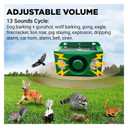 Animal Repeller,Animal Deterrent Devices,Beast Repellent Solar Warning Lights With Loud Volume, Solar Security Alarm Lights 5 Modes, Flashing Motion Sensor Light