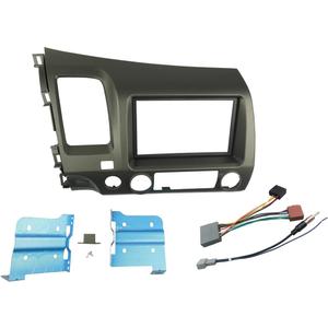 Double Din Radio Stereo Dash Install Mount Trim Kit for Honda Civic 2006-2011 with Wiring Harness Antenna Adapter