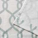 EXCLUSIVE HOME Kochi Light Filtering Linen Blend Grommet Top Curtain Panel Pair, 54"x84", Seafoam