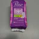 Poise Daily Liners, Incontinence Panty Liners for Bladder Leaks, 2 Drop Very Light Absorbency, Long Length, 24 Count of Pantiliners
