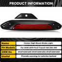 923-127 High Mounted Third Brake Light Compatible with Ford Transit 150 250 350 350HD 2018 2019, Rear Center LED 3rd Stop Lamp Replacement Part, New | Replace# JK4Z13A613AA JK4Z13A613AG JK4Z13A613AD