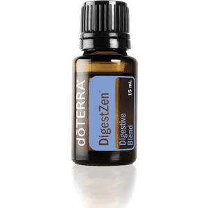 doTERRA DigestZen 15ml - Pure Essential Oil Digestive Blend with Peppermint, Ginger and Other Natural Oils to Help Reduce Gas, Indigestion and Upset Stomach