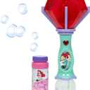 Little Kids Disney Little Mermaid Lights and Sound Musical Bubble Wand, Bubble Solution Included, Multi