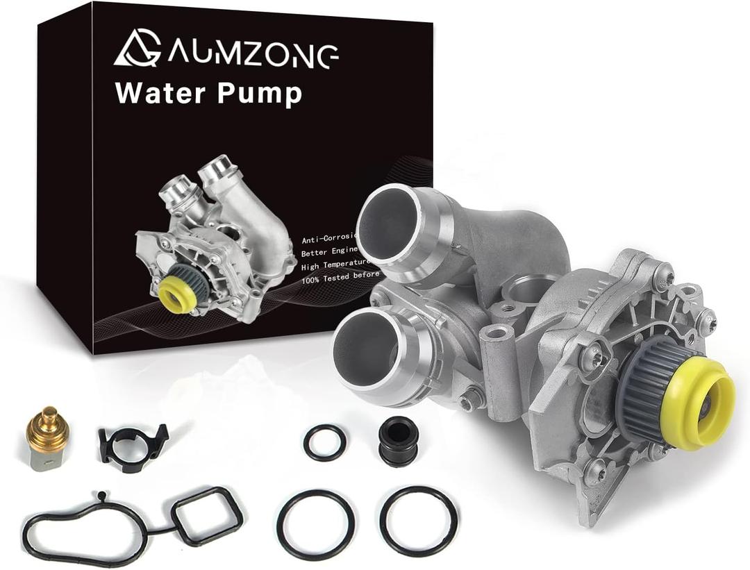 Electric Engine Water Pump Assembly Compatible with 2008-2016 Audi A3 A4 A5 A6 Q3 Q5 TT Quattro Allroad VW Beetle CC Eos GTI Jetta Passat 2.0L,Replaces#OE 06H121026CQ 06H121026AB