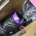 Adjustable ice Skates for Kids Boys Girls, 4 Size Triple Protection Beginner Figure Blades with Ankle Support for Outdoor and Rink (Medium(US 2Y-5Y)Big Kid, Purple)