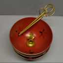 2pcs Large Christmas Bells for Decoration 8.3inch Rustic Vintage Christmas Decor Ball Christmas Tree Onaments Red Bells for Christmas Decorations Red