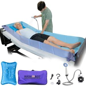 Bed Bathtub – Portable Folding Shower for Elderly with Sprayer