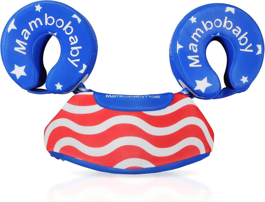 Mambobaby Toddler Swim Vest for 3-8 Years, 33-66 lbs, Arm Floaties for Kids, 3-in-1 Swim Training Modes & No Inflation - Adjustable Float Jacket with Lockable Buckle, Easy to Wear for Pool and Beach
