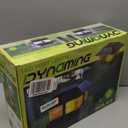 Dynaming 12 Pack Solar Flame Post Cap Lights Outdoor, Solar Powered Fence Post Light, Flickering Flame LED Lantern Lamps for Garden Deck Patio, Only Fit 4x4 Wooden Posts (True Size 3.5"x3.5")