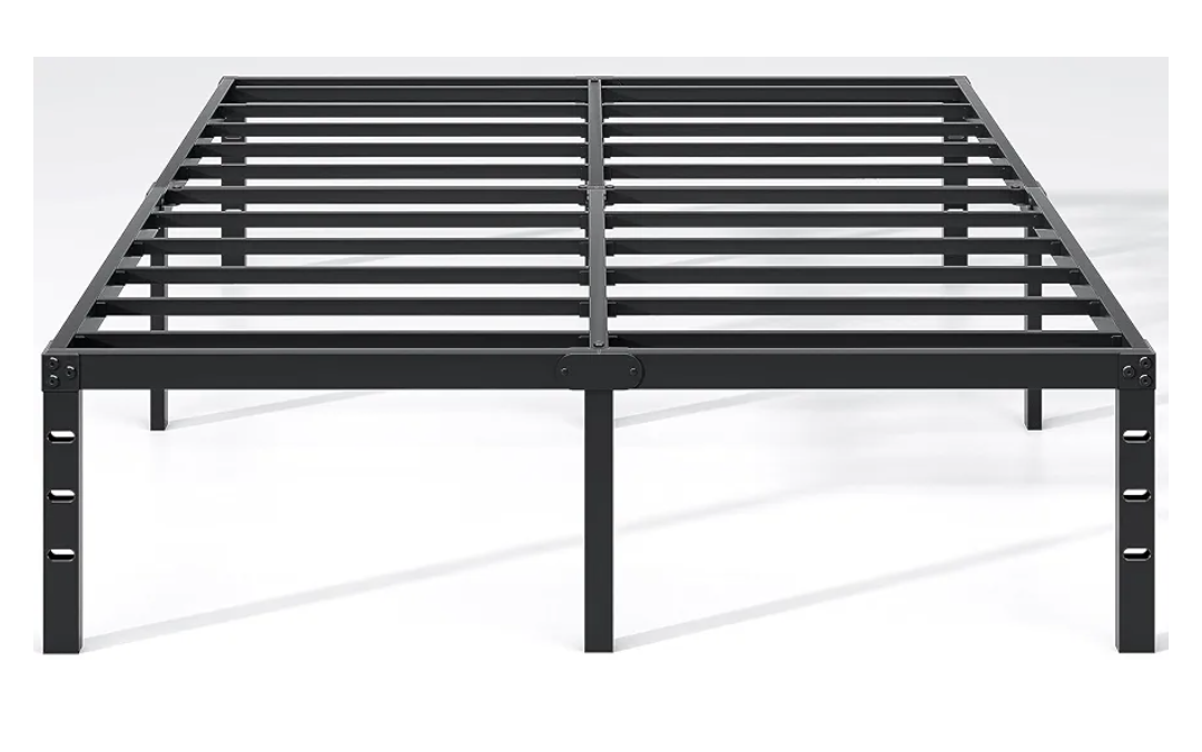 Metal Bed Frame,Queen Size Bed Frame with Storage Space,Heavy Duty Sturdy Mattress Foundation,Easy Assembly,No Box Spring Needed, Black,14 Inch,Queen Metal Bed Frame,Queen Size Bed Frame with Storage Space,Heavy Duty Sturdy Mattress Foundation,Easy Assembly,No Box Spring Needed, Black,14 Inch,Queen