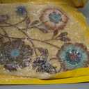 Moxweyeni Tricolor Flower Wall Decor Vintage Metal Wall Art Decor Rustic Hanging Flowers Decorative Metal Floral Art for Home Living Room Bathroom Indoor Outdoor, 15 x 9.1 Inch(1 Piece)