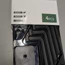 Hat Rack for Hat Storage (4-Pack), Multi-Purpose Hat Organizer, Strong Adhesive Hat Hooks for Wall Organizer for Baseball Caps, Two Mounting Options Hook, Black