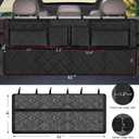 Femuar Car Trunk Organizer, Large Capacity Backseat Trunk Organizer (42"*18"), Collapsible Car Storage Bag with 8 Pockets, SUV/MPV/Truck - Black