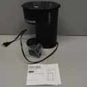 Mini Single Serve Coffee Maker for K Cup and Ground Coffee, Fast Brew One Cup Coffee Machine with Descaling Reminder and Water Window, 6 to 12 oz. Brew Sizes, Black (9.45 Inches)