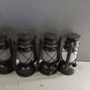 4 Pack Bronze Vintage 4 Modes Rechargeable Lanterns with Remote Control