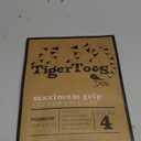 DOK TigerToes Premium Non-Slip Dog Socks for Hardwood Floors - Extra-Thick Grip That Works Even When Twisted - Prevents Licking, Slipping, and Great for Dog Paw Protection - Size Small (Classic Grey)