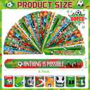 2 x OCTERIC 60 Pcs Soccer Slap Bracelets, Sport Snap Bracelets Bulk Soccer Themed Fun Party Favors for School Classroom Prize Celebration Gifts Party Accessories