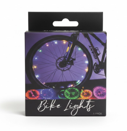 Activ Life LED Bike Wheel Lights Bicycle Spoke Light for Night Riding Purple 1-Pack