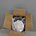 MERJULAN Curtain Rods for windows, 1" Diameter Curtain Rod, 32-144" Standard Decorative Window Curtain Rod Set with Brackets for bathroom Kitchen Bedroom Window, Black