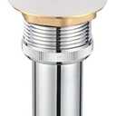 Pop Up Drain Stoper with Overflow for Bathroom Sink with Overflow,Chrome Finished