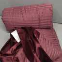 downluxe King Size Blanket with Satin Trim, Lightweight Down Alternative King Blanket for All Season, Machine Washable (Maroon, 108 x 90 Inch)