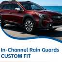 in-Channel Window Rain Guards for Subaru Outback 2025-2020 Extra Durable