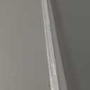 Landical 2 Set 3 ft White Aluminum Sliding Door Track Set for 1/4" Thick Panels Closet Glass Doors Cabinet Window Aluminum Alloy Metal Sliding Track