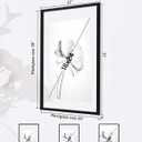 DLQuarts 20x30 Floating Picture Frame for 18x24/16x20/13x19/12x18 Photos, 2-Pack Solid Wood Double Plexiglass Wall Art Frames, Any Size Photo up to 20x30 Display, Matte Black