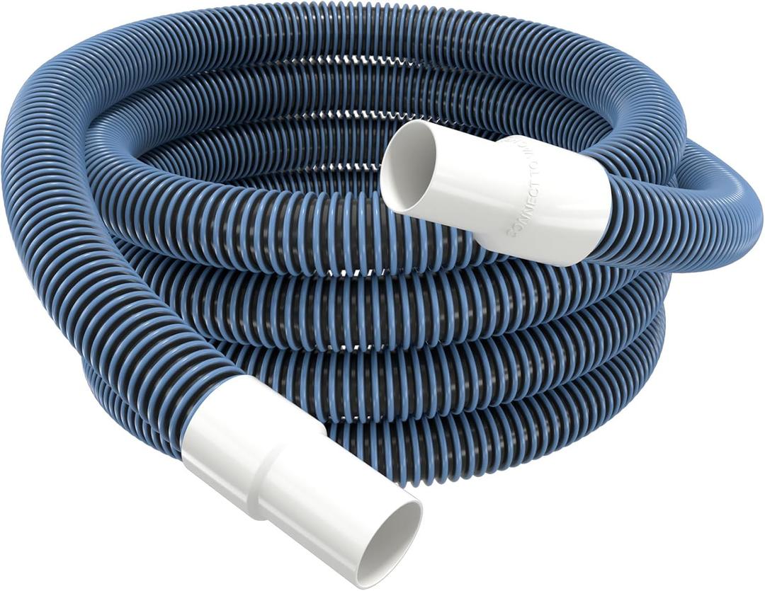 Pool Vacuum Hose 18 ft 1-1/2" Dia, Cleaner Hoses for Above&In Ground Pools | Kink-free No Tangle, Flexible Heavy Duty Manual Vacuum Cleaning Hose, for Swimming Pool, Connect Swivel Cuff to Vacuum Head