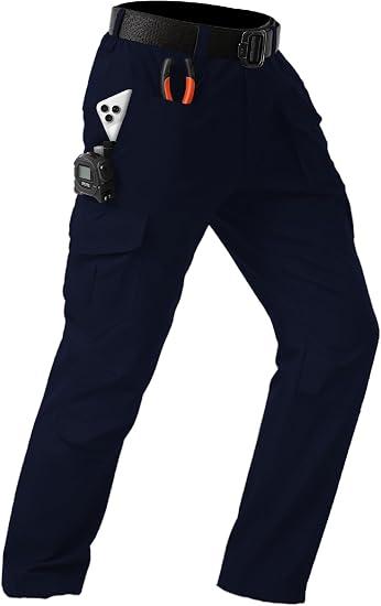 Mens Cargo Pants Tactical Work Construction for Men Ripstop Waterproof Outdoor Hiking with Pockets, XL