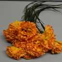 Vintage Carnations 12PCS Artificial Silk Flowers for Wedding Bouquets, Bridal, Home Table Centerpieces, Floral Arrangements (Orange)